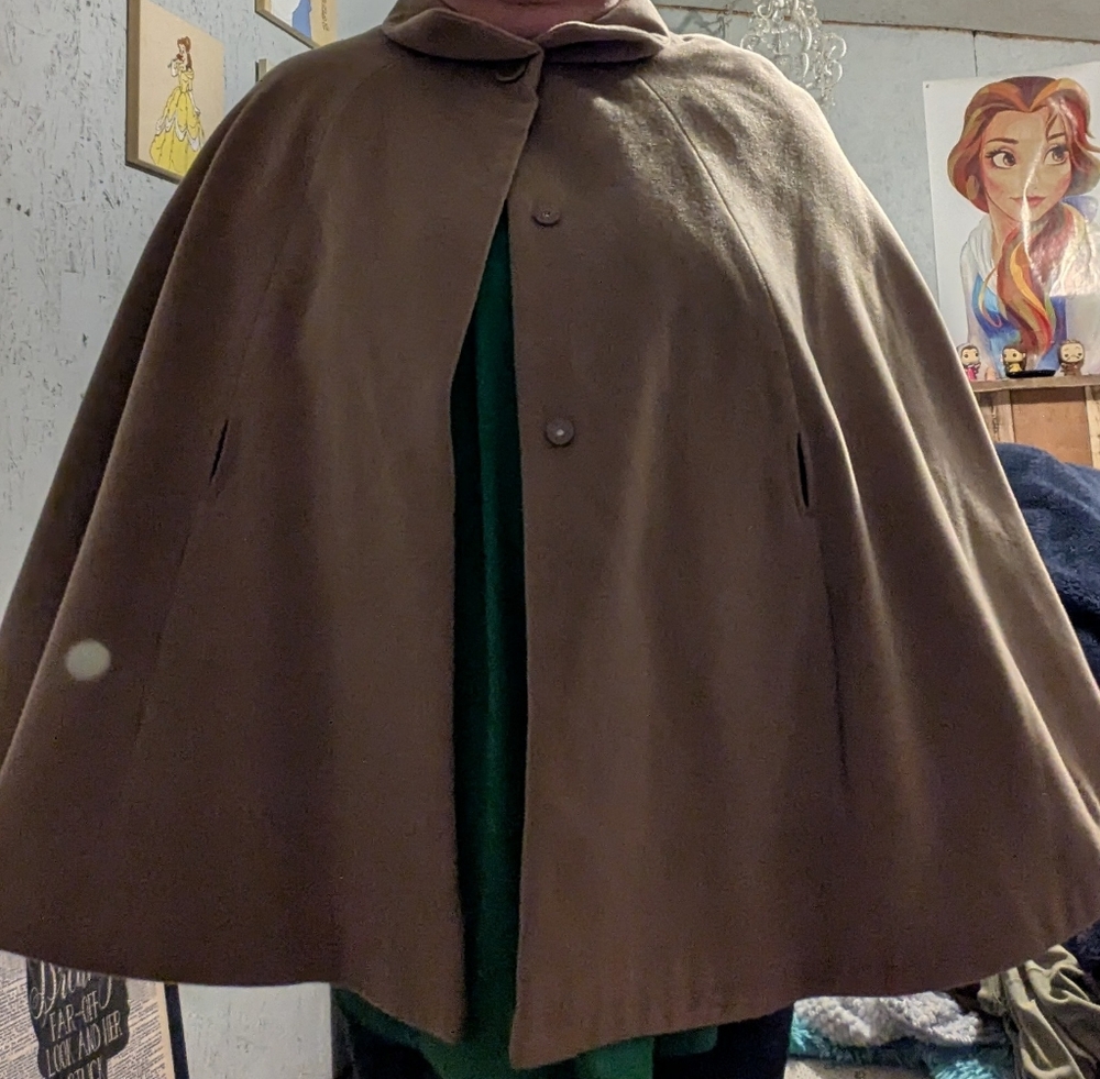 Womens Brown Wrap Coat